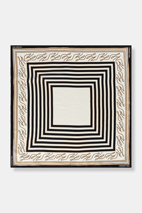 Karl Lagerfeld apaszka damska jedwabna K/AUTOGRAPH czarny B2W33047