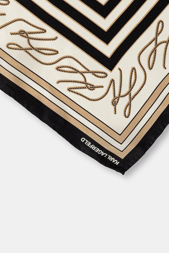 Karl Lagerfeld apaszka damska jedwabna K/AUTOGRAPH B2W33047 czarny SS26