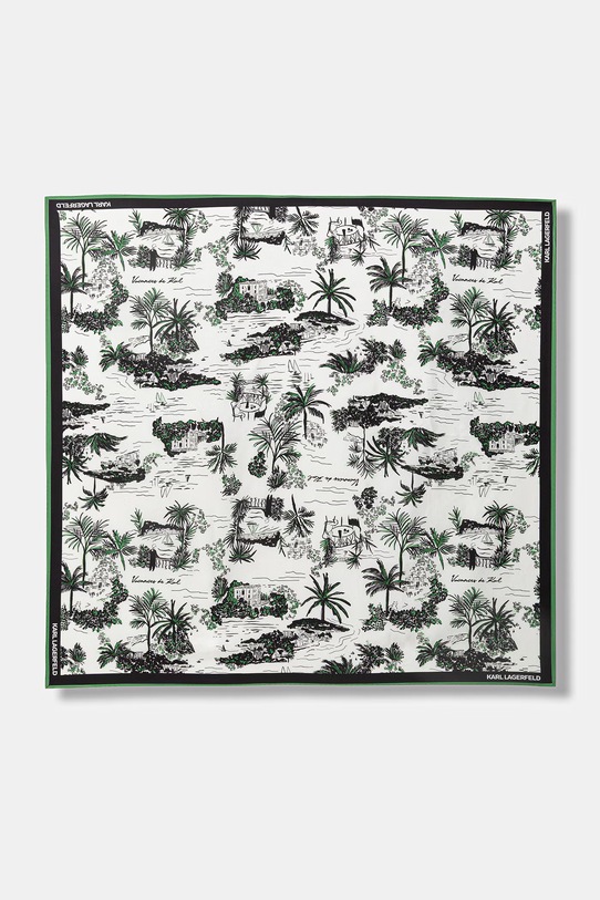 Karl Lagerfeld apaszka damska jedwabna K/SIGNATURE czarny B2W33049