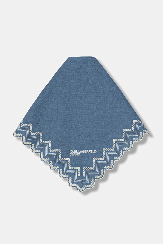 Bavlnená šatka Karl Lagerfeld Jeans B2W33008 modrá SS26