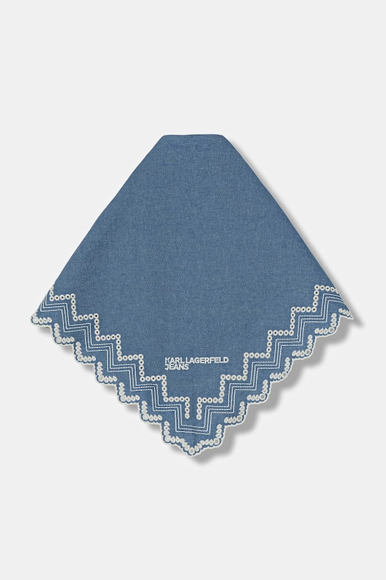 Bavlnená šatka Karl Lagerfeld Jeans B2W33008 modrá SS26