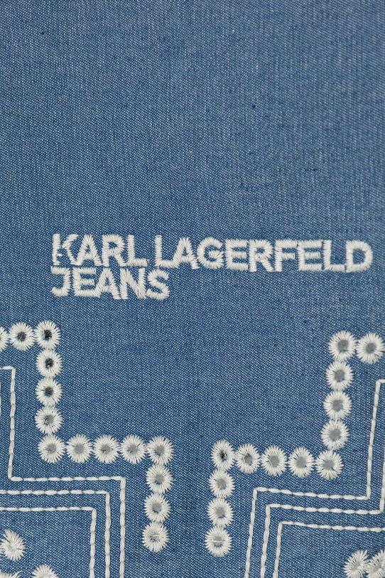 Doplnky Bavlnená šatka Karl Lagerfeld Jeans B2W33008 modrá