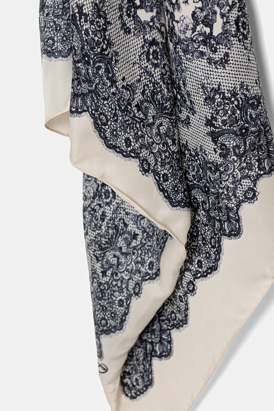 Akcesoria Blugirl Blumarine apaszka damska z jedwabiem NA6023.T490A beżowy