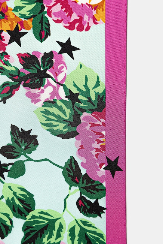 Kenzo apaszka jedwabna Square FG52EW320PEO niebieski SS26