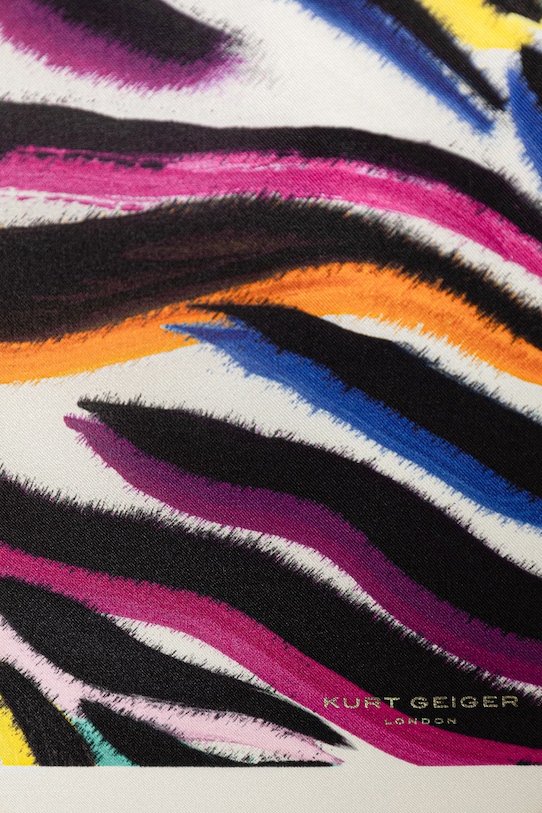 Kurt Geiger London apaszka damska jedwabna 5632413469 beżowy SS26