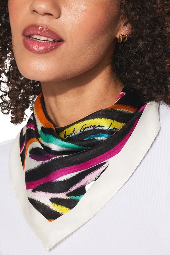 Kurt Geiger London dámska hodvábna šatka 5632413469 béžová