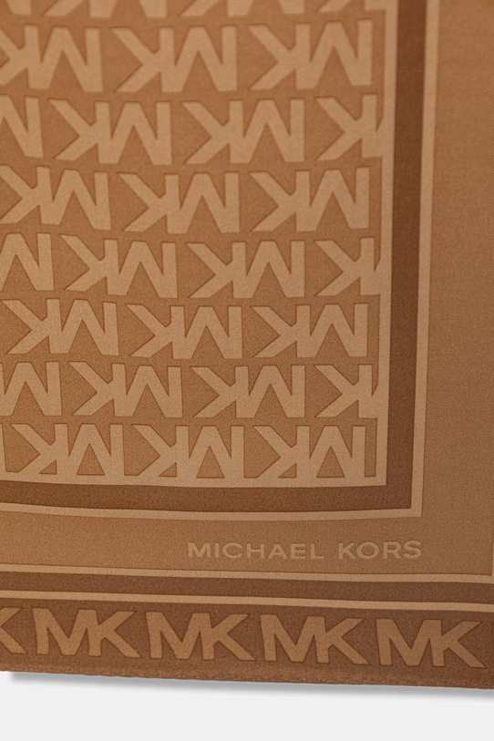 MICHAEL Michael Kors apaszka damska jedwabna 29MKWC558546B brązowy SS26