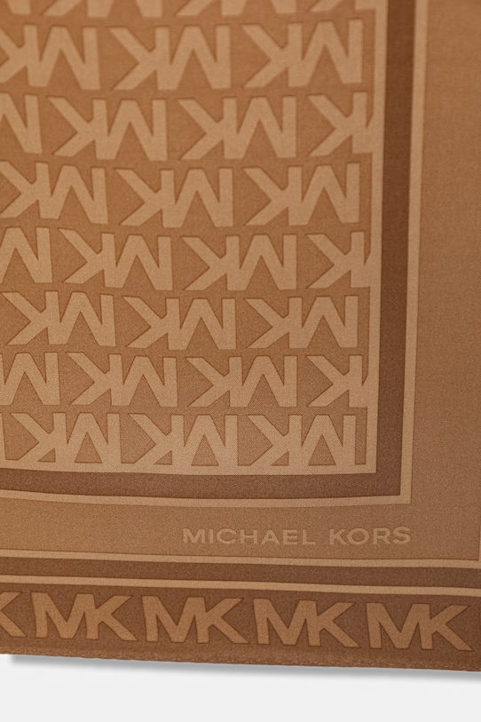 MICHAEL Michael Kors apaszka damska jedwabna 29MKWC558546B brązowy SS26