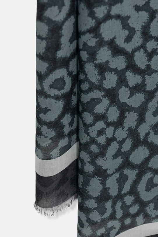 AllSaints szal damski z modalu 29W065XE szary SS26