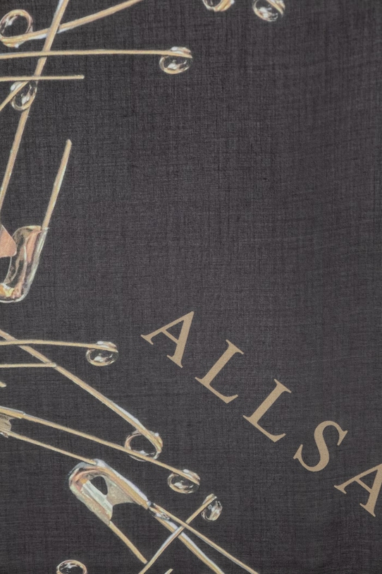 AllSaints chusta damska z modalu 29W068XE czarny SS26