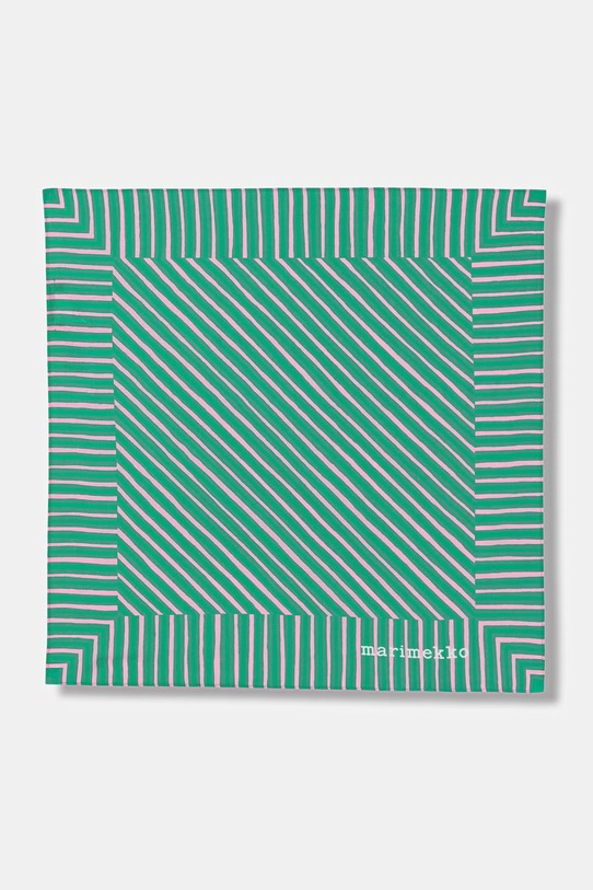 Marimekko apaszka damska bawełniana turkusowy 095586