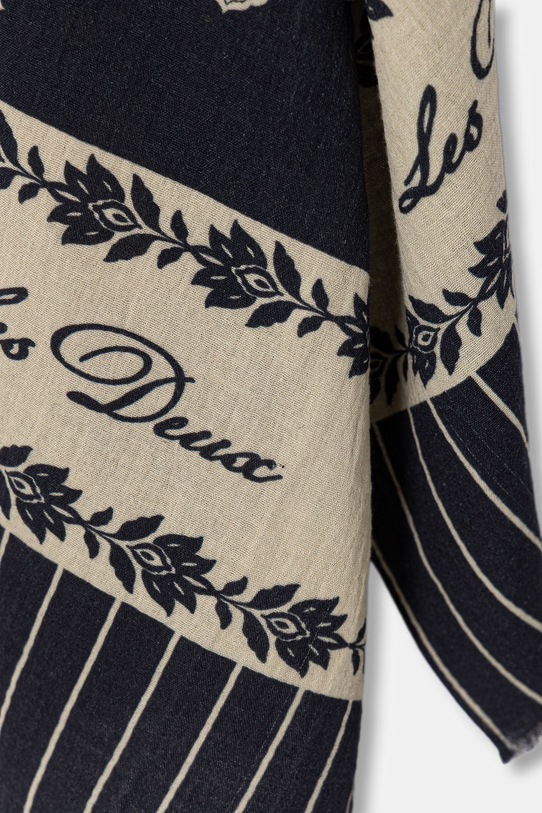 Accesorii Les Deux eșarfă din bumbac Arabesque 1001607 bleumarin