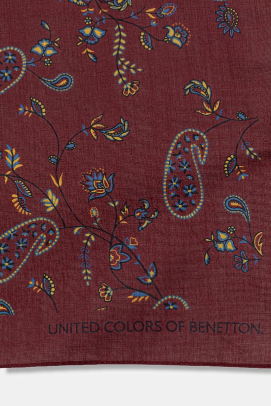 United Colors of Benetton bandana męska bawełniana 69MUVU00C bordowy SS26