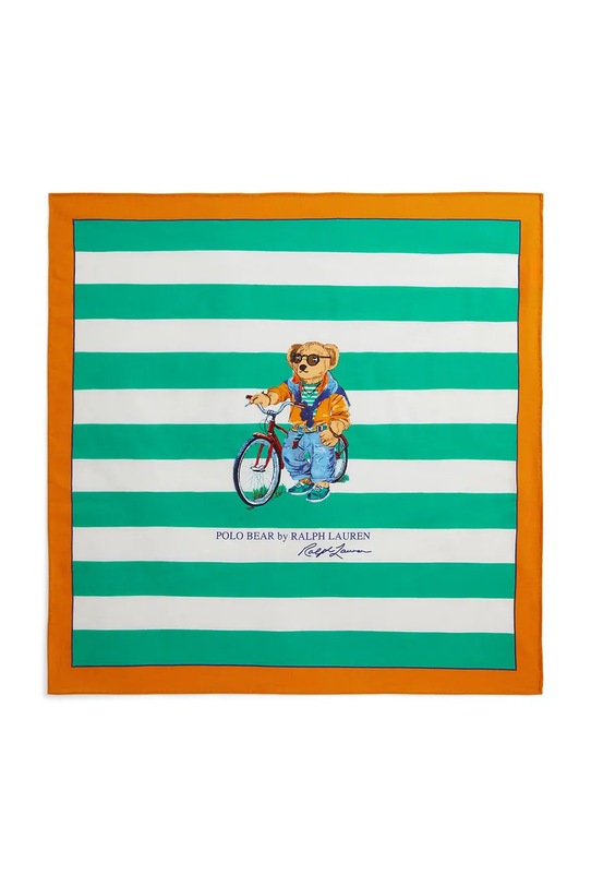 Polo Ralph Lauren chusta męska bawełniana zielony 449P11848