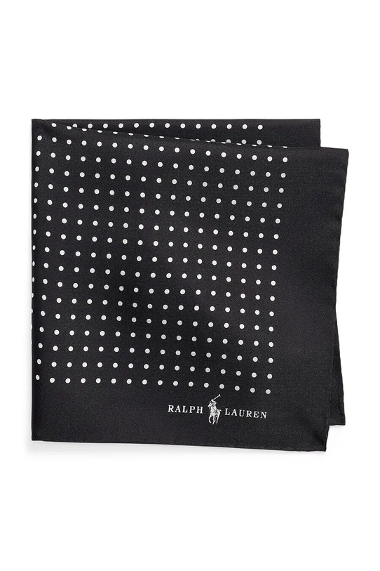Polo Ralph Lauren джобна кърпичка мъжка от коприна черен 712532869