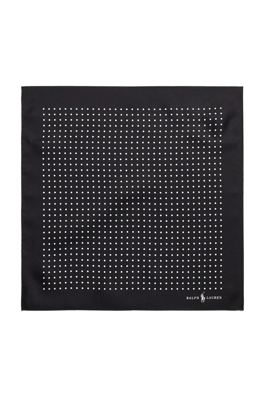 Polo Ralph Lauren джобна кърпичка мъжка от коприна 712532869 черен SS26