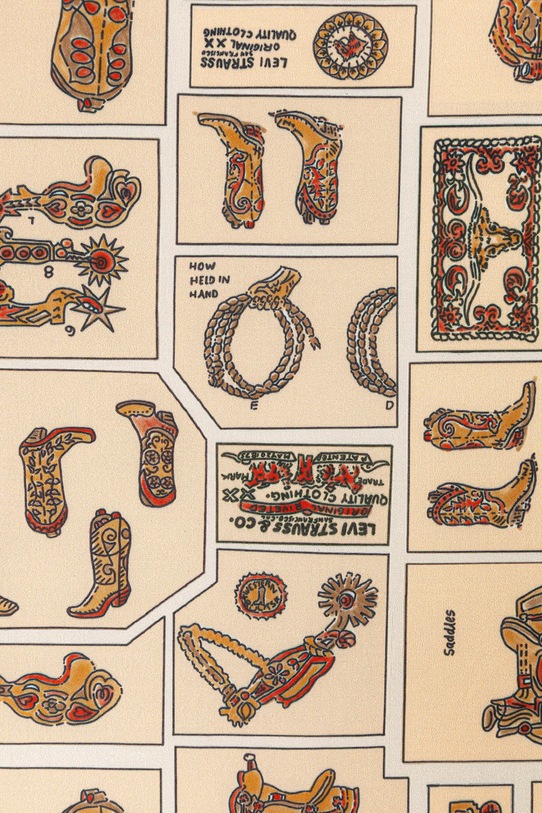 Levi's apaszka bawełniana M's Bandana 005CX pomarańczowy SS26