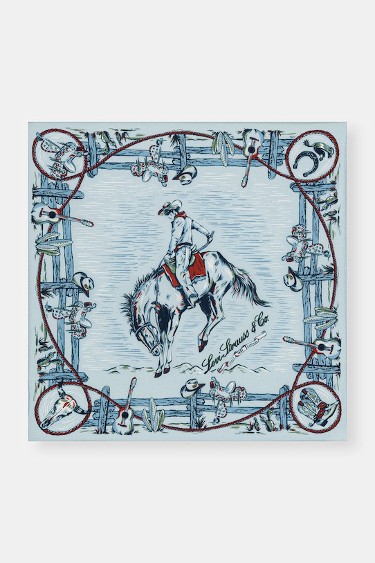 Bavlněný šátek Levi's M's Bandana bavlna modrá 005CX