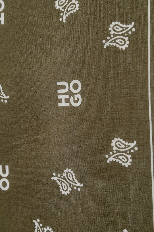 Accesorii HUGO bandană pentru bărbați, din bumbac 2Bandana_pack_M 50561669 verde