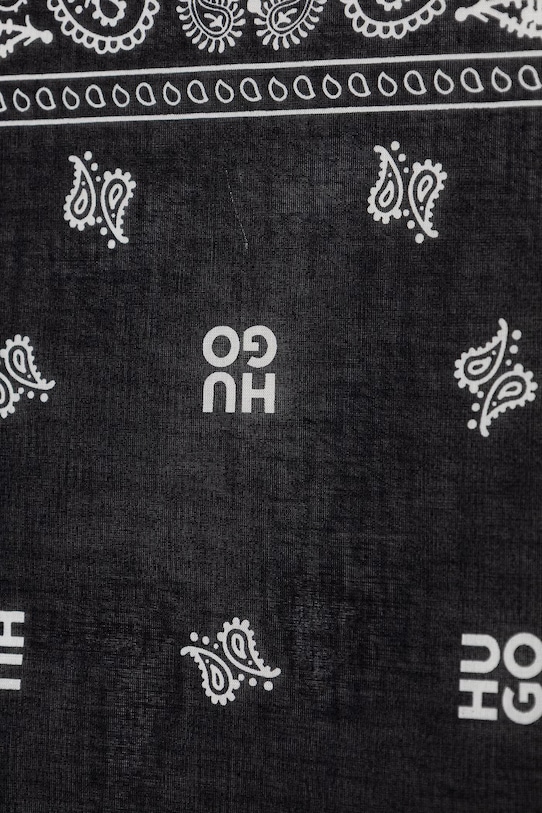 Accesorii HUGO bandană pentru bărbați, din bumbac 2Bandana_pack_M 50561669 negru