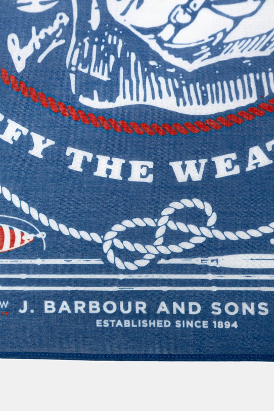 Barbour MAC0488BU95 bandana bawełniana męska MAC0488BU95 niebieski SS26