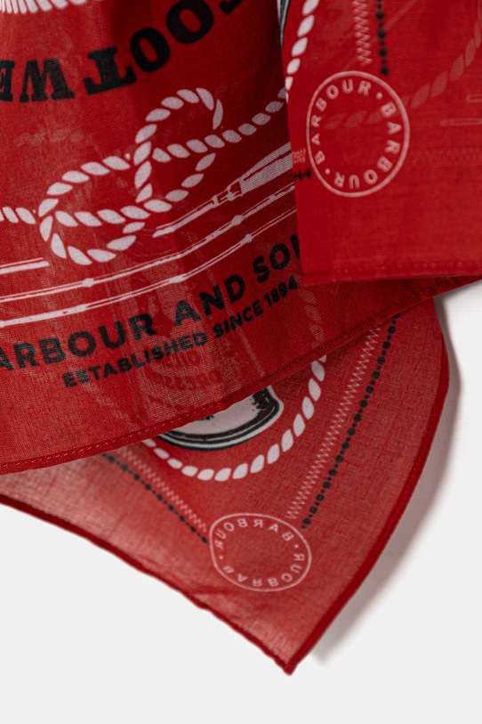 Akcesoria Barbour MAC0488RE71 bandana bawełniana męska MAC0488RE71 czerwony