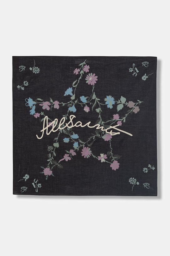 AllSaints apaszka męska bawełniana czarny 29M007XE