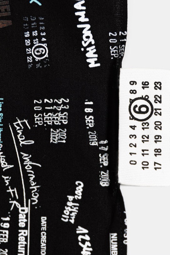 Akcesoria MM6 Maison Margiela apaszka bawełniana SH0TF0002.M35804.002S czarny