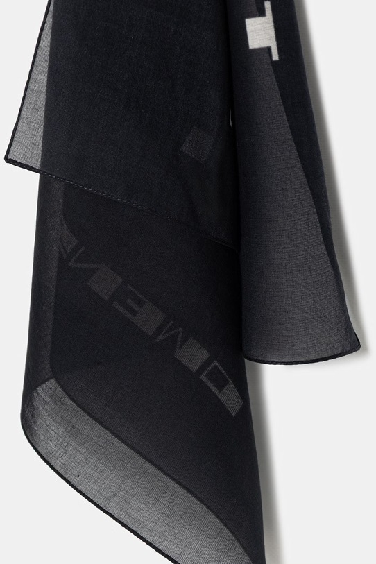 Akcesoria Rick Owens DRKSHDW Temple of Love apaszka bawełniana DA01F4471.SCAEP7 czarny