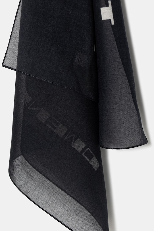 Akcesoria Rick Owens DRKSHDW Temple of Love apaszka bawełniana DA01F4471.SCAEP7 czarny