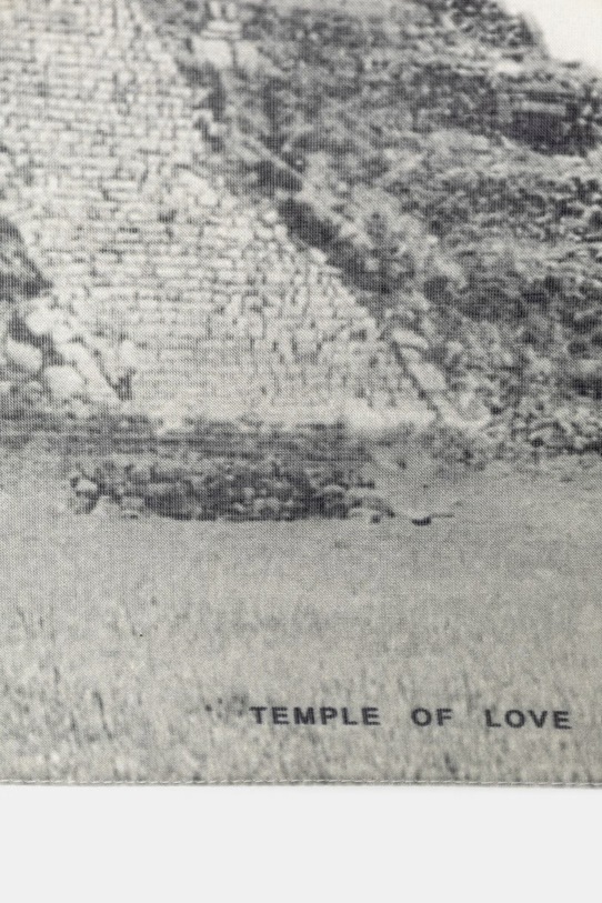 Rick Owens DRKSHDW Castillo apaszka bawełniana DA01F4471.SCAEP2 szary SS26