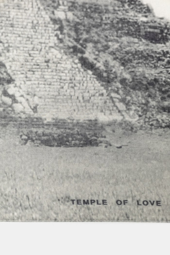 Rick Owens DRKSHDW Castillo apaszka bawełniana DA01F4471.SCAEP2 szary SS26