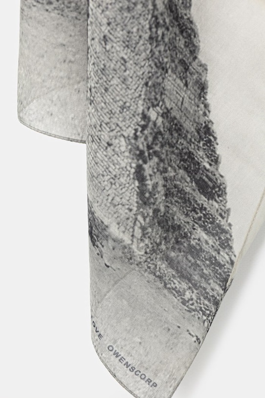 Akcesoria Rick Owens DRKSHDW Castillo apaszka bawełniana DA01F4471.SCAEP2 szary