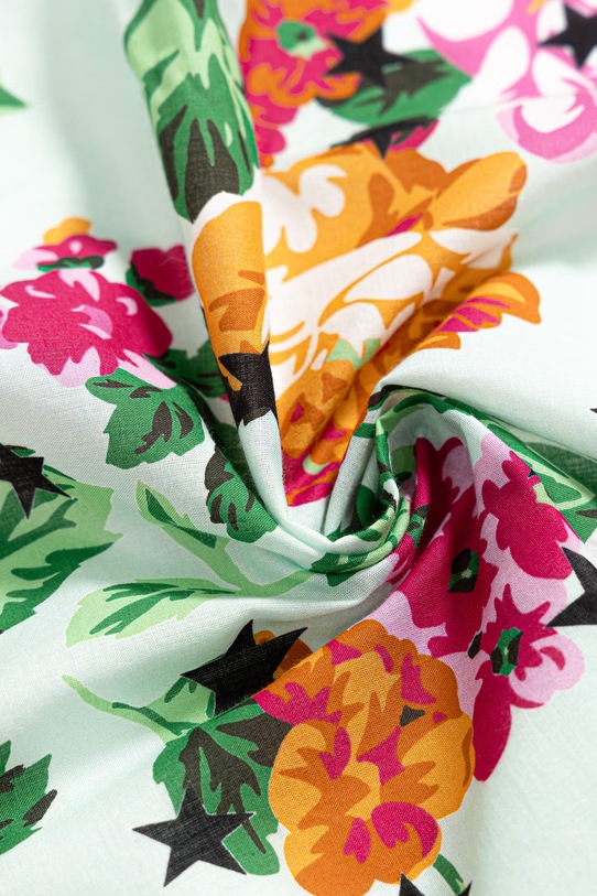 Kenzo Bandana apaszka bawełniana FG58EU230PEC niebieski SS26