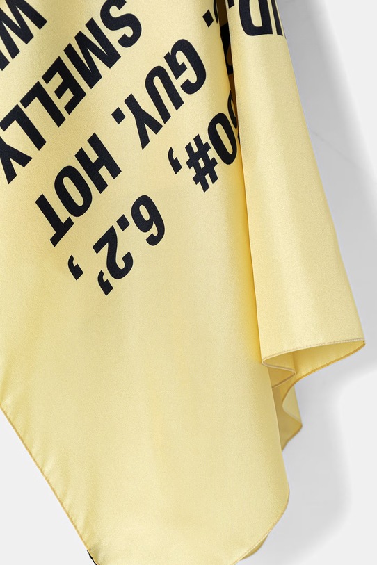 Akcesoria Martine Rose Classified chusta jedwabna 1191WF08300 żółty