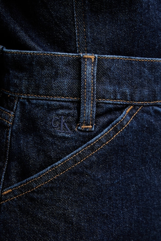 Džínová sukně Calvin Klein Jeans námořnická modř LV047E791G
