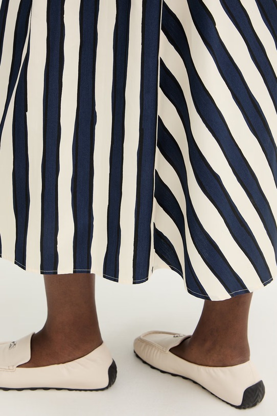 Bavlnená sukňa Weekend Max Mara UOMO tmavomodrá 2615101022600