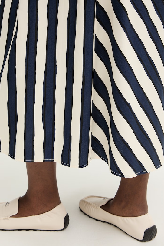 Bavlnená sukňa Weekend Max Mara UOMO tmavomodrá 2615101022600