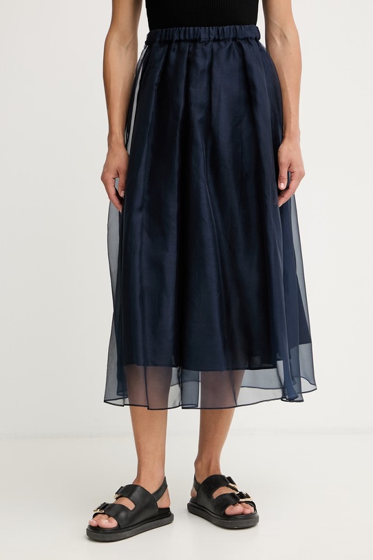 Weekend Max Mara suknja od svile VISINO mornarsko plava 2615101032600