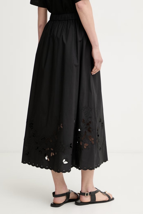 Одяг Weekend Max Mara спідниця бавовняна CARAVAN 2615101082600 чорний