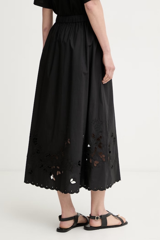 Ρούχα Weekend Max Mara Φούστα βαμβακερή CARAVAN 2615101082600 μαύρο