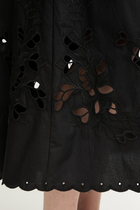 Weekend Max Mara спідниця бавовняна CARAVAN чорний 2615101082600