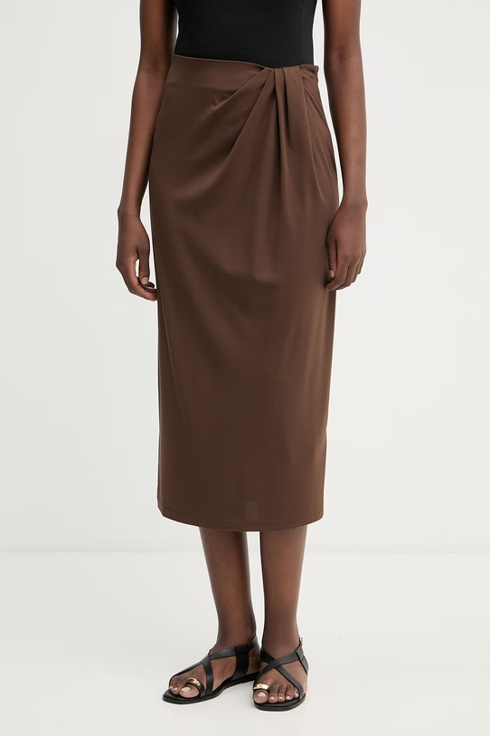 Weekend Max Mara spódnica LAPPOLE brązowy 2615771012600