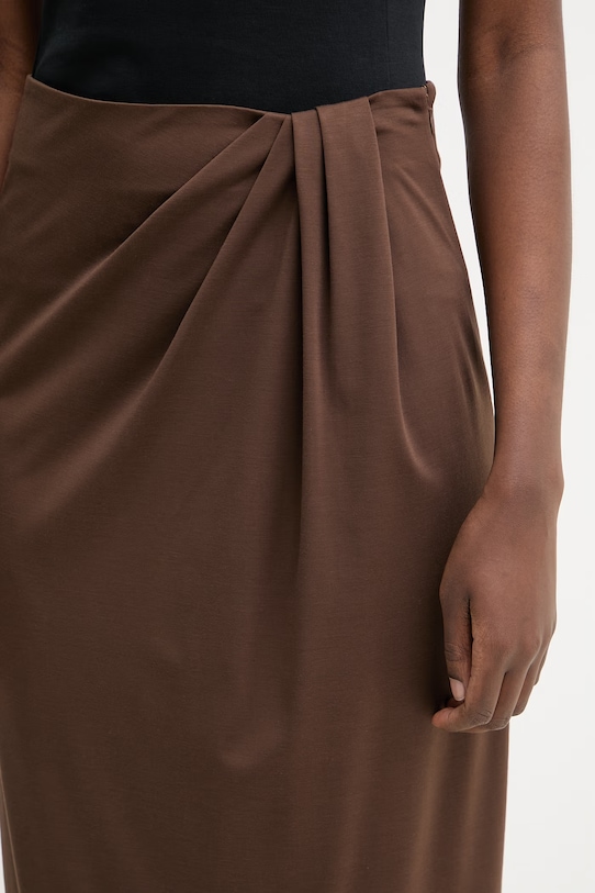 Weekend Max Mara spódnica LAPPOLE brązowy 2615771012600