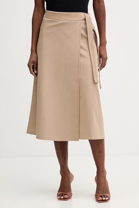 Φούστα MM by Max Mara RANE με ελαστάν μπεζ 2616771027600