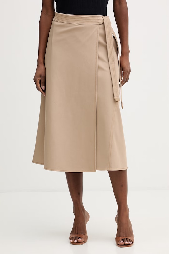 Φούστα MM by Max Mara RANE με ελαστάν μπεζ 2616771027600