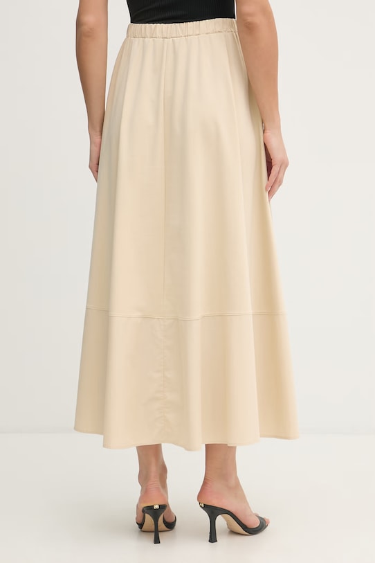 Îmbrăcăminte MM by Max Mara fustă cu bumbac RIBES 2616771018600 bej