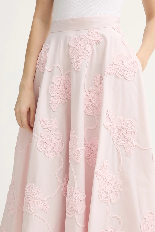 Rotate spódnica bawełniana różowy 1151001809