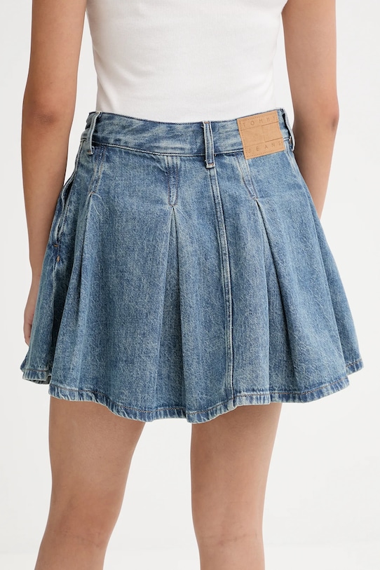 Odzież Tommy Jeans spódnica bawełniana DW0DW21992 niebieski
