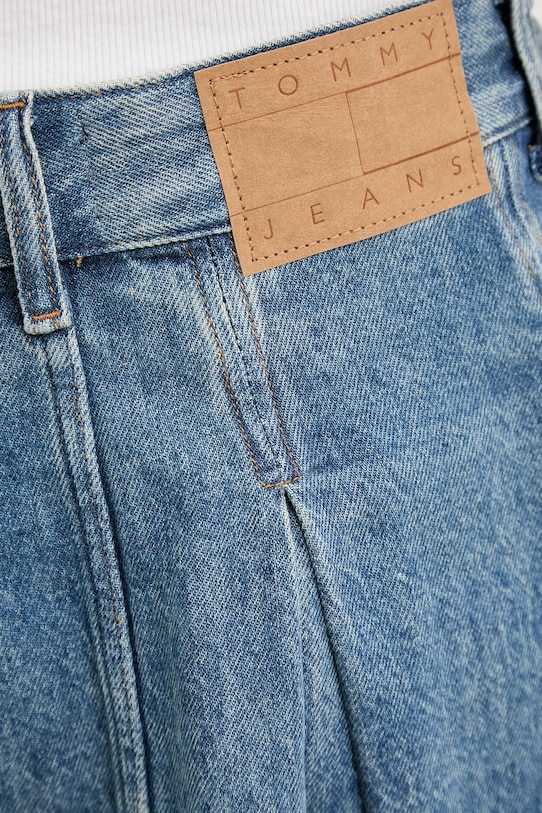 Tommy Jeans spódnica bawełniana niebieski DW0DW21992